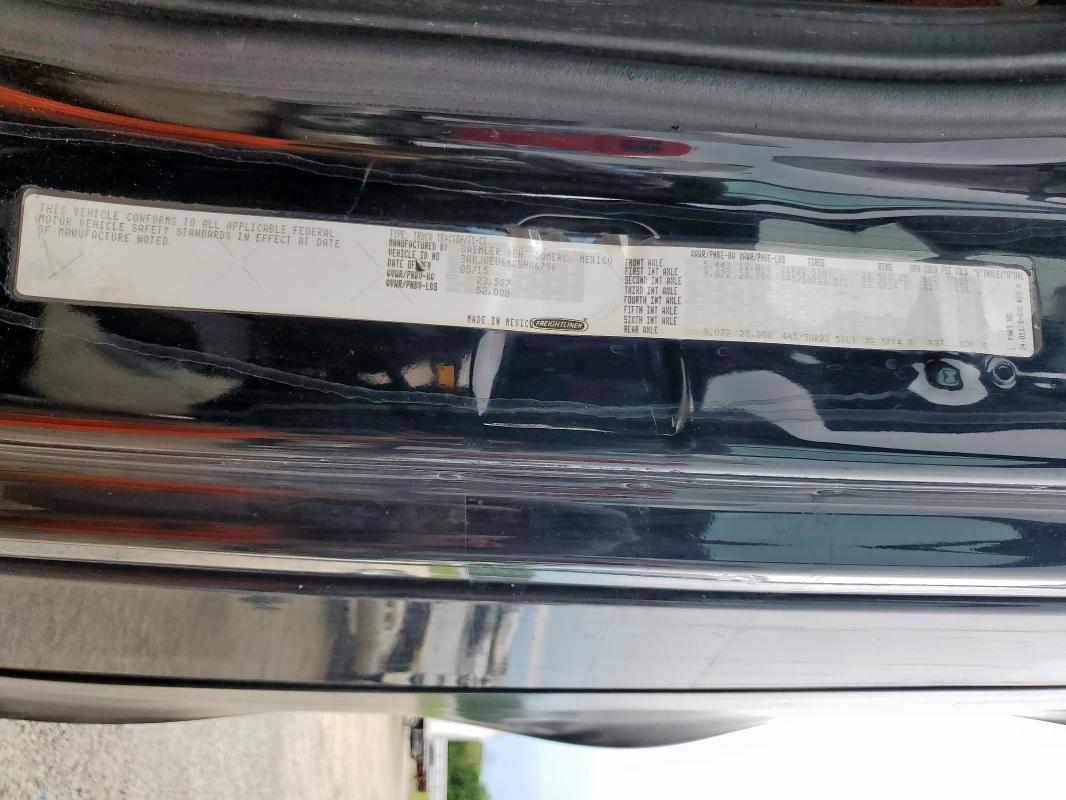 3AKJGED66GDHA6796 - 2016 FREIGHTLINER CASCADIA 1 黑色 照片 10