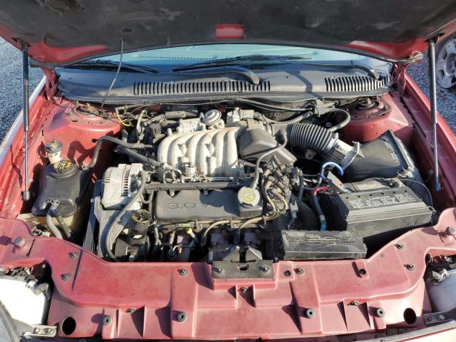 1FALP52U2TG241369 - 1996 FORD TAURUS GL RED photo 11