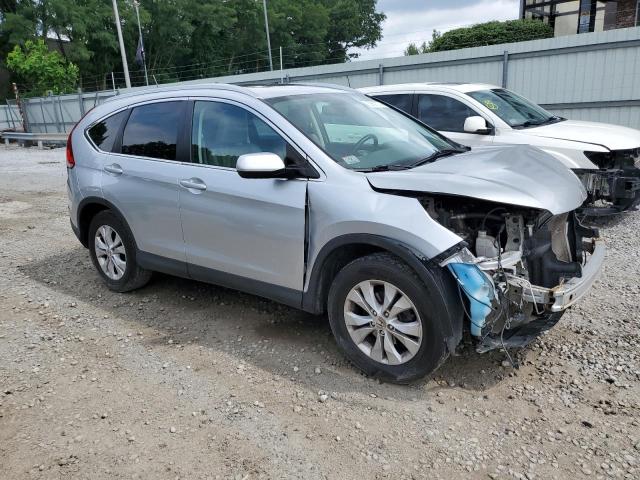 2HKRM4H77EH665864 - 2014 HONDA CR-V EXL SILVER photo 4