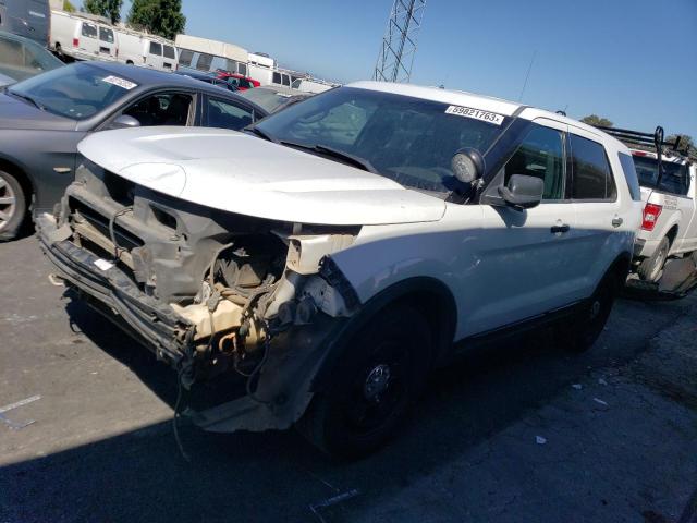 1FM5K8ARXEGB69013 - 2014 FORD EXPLORER POLICE INTERCEPTOR WHITE photo 1