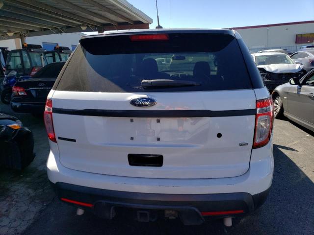 1FM5K8ARXEGB69013 - 2014 FORD EXPLORER POLICE INTERCEPTOR WHITE photo 6
