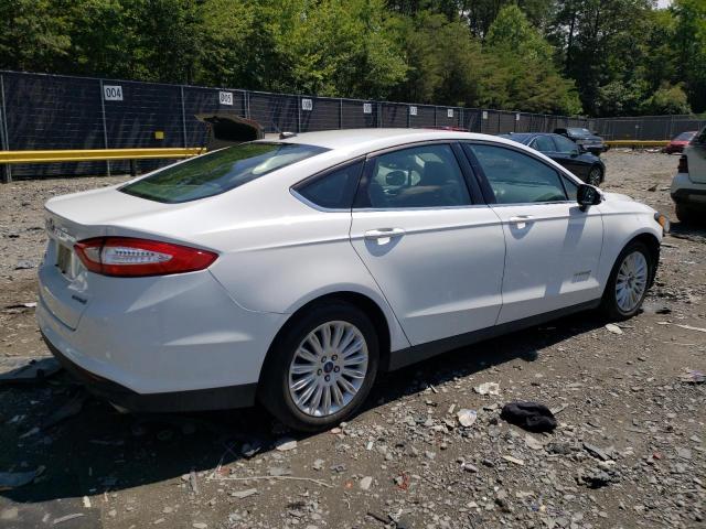 3FA6P0UU2GR403450 - 2016 FORD FUSION S HYBRID WHITE photo 3