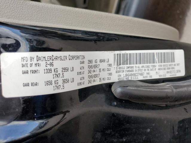 1J8HG48N96C274867 - 2006 JEEP COMMANDER 黑色 照片 14