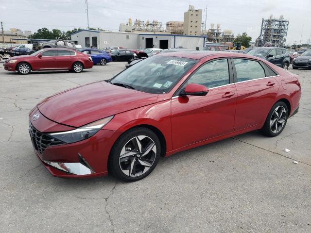 KMHLP4AG2MU162802 - 2021 HYUNDAI ELANTRA LIMITED RED photo 1