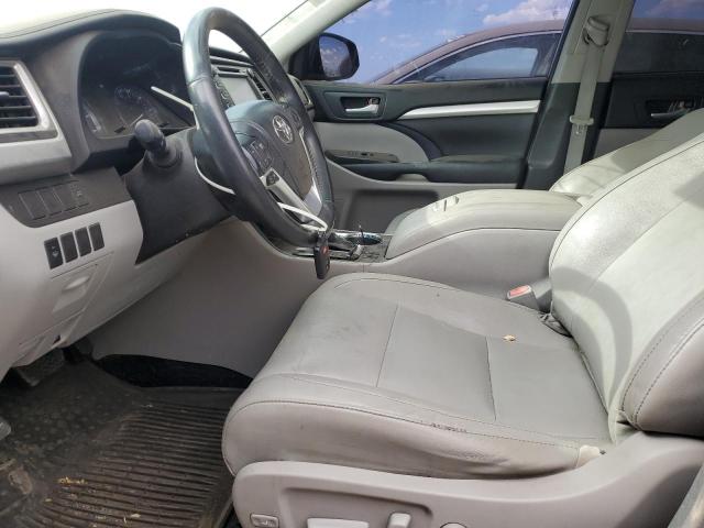 5TDKKRFH2ES018881 - 2014 TOYOTA HIGHLANDER XLE Blau Foto 7