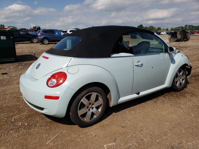 3VWPF31Y06M303429 - 2006 VOLKSWAGEN NEW BEETLE CONVERTIBLE TURQUOISE photo 3