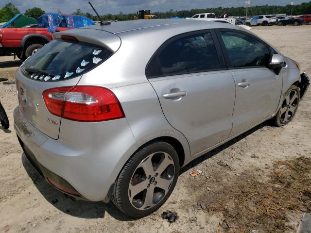 KNADN5A3XD6174571 - 2013 KIA RIO EX SILVER photo 3