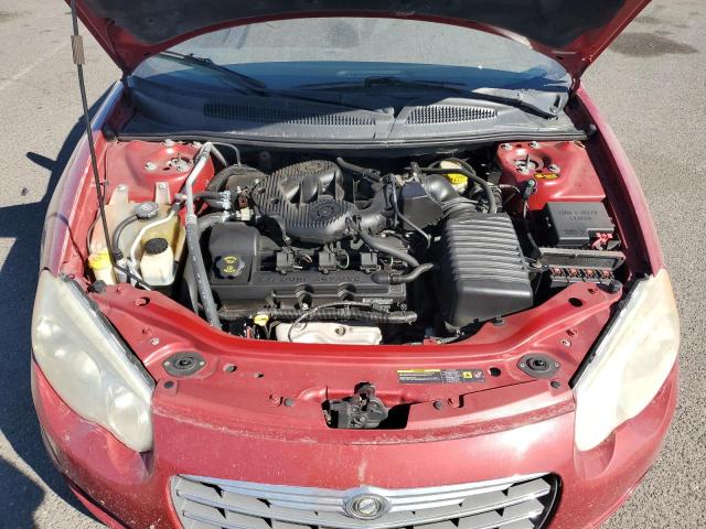 1C3EL75RX5N631592 - 2005 CHRYSLER SEBRING GTC RED photo 11