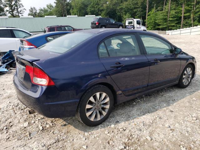 2HGFA16919H504697 - 2009 HONDA CIVIC EXL BLUE photo 3