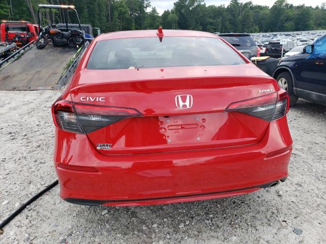 2HGFE2F50PH549764 - 2023 HONDA CIVIC SPORT წითელი ფოტო 6