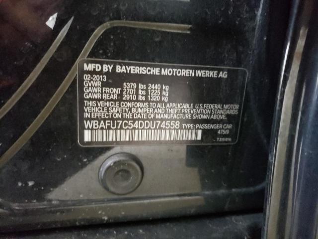 WBAFU7C54DDU74558 - 2013 BMW 5 SERIES XI BLACK photo 12