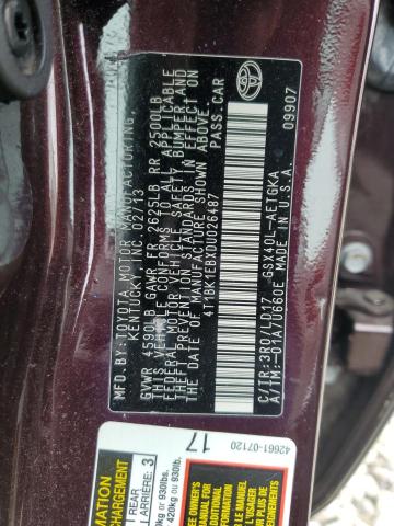 4T1BK1EBXDU026487 - 2013 TOYOTA AVALON BASE BURGUNDY photo 13