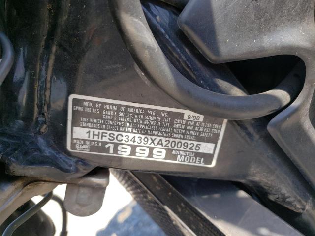 1HFSC3439XA200925 - 1999 HONDA GL1500 CT BLACK photo 10