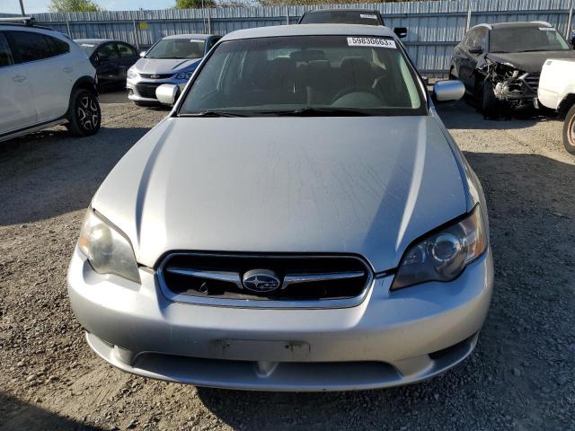 4S3BL616157206139 - 2005 SUBARU LEGACY 2.5I SILVER photo 5