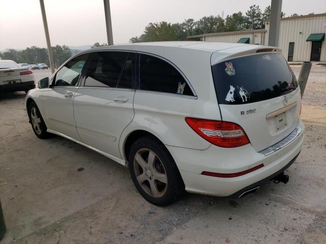 4JGCB6FE3BA114225 - 2011 MERCEDES-BENZ R 350 4MATIC WHITE photo 2