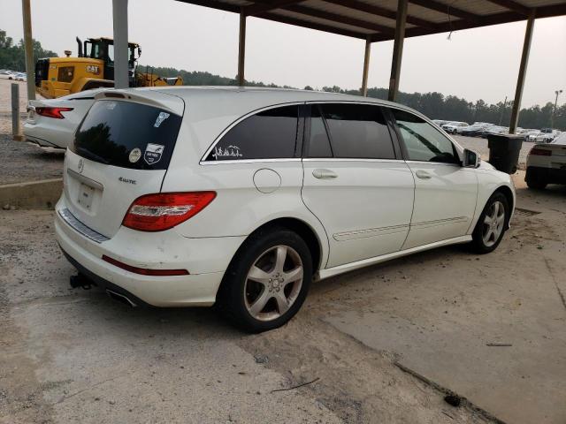 4JGCB6FE3BA114225 - 2011 MERCEDES-BENZ R 350 4MATIC WHITE photo 3