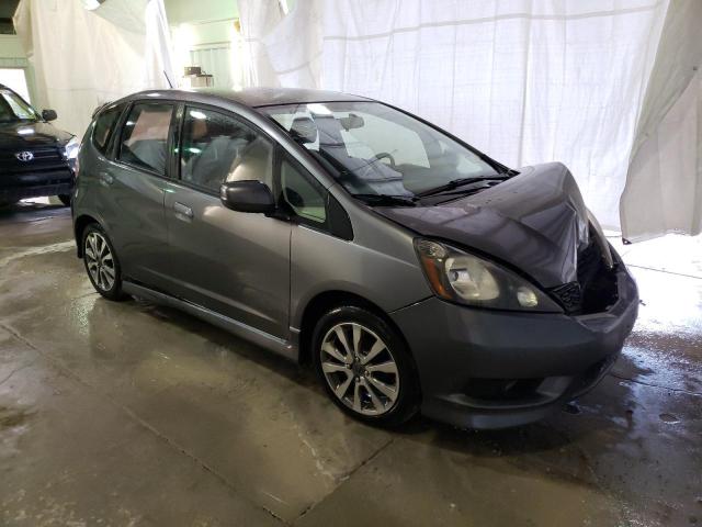 JHMGE8H55DC074824 - 2013 HONDA FIT SPORT GRAY photo 4