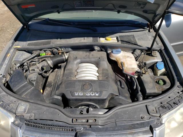 WVWWH63B63E127040 - 2003 VOLKSWAGEN PASSAT GLX GRAY photo 11