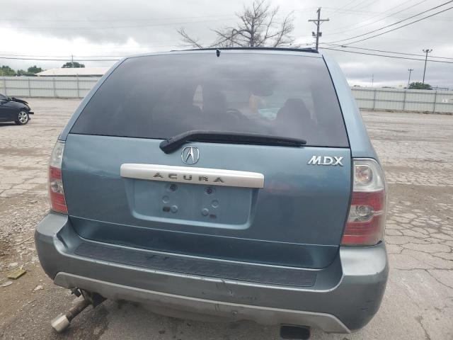 2HNYD18605H505135 - 2005 ACURA MDX TOURING BLUE photo 6