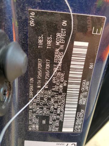 JTEBU5JR9G5383193 - 2016 TOYOTA 4RUNNER SR5/SR5 PREMIUM 蓝色 照片 13