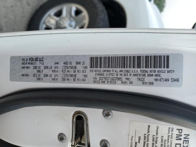 3C6TR5DT1GG379091 - 2016 RAM 2500 SLT თეთრი ფოტო 12