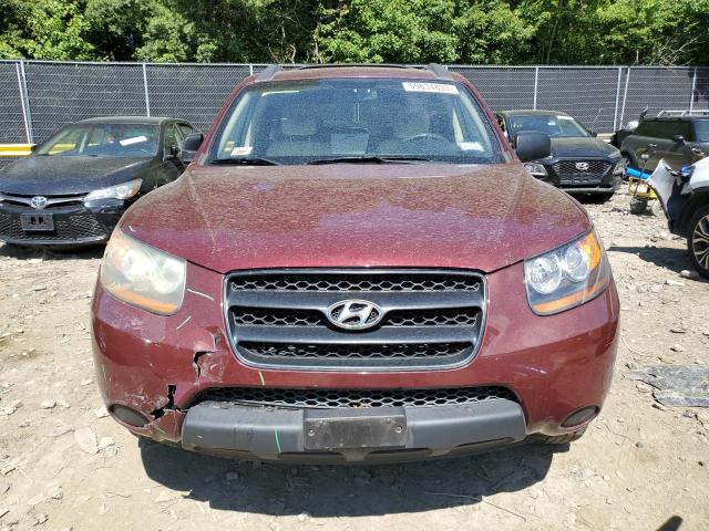 5NMSG13D19H265872 - 2009 HYUNDAI SANTA FE GLS BURGUNDY photo 5