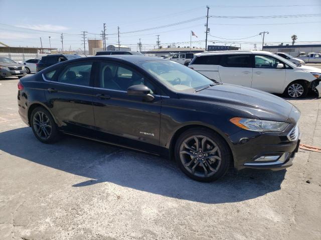 3FA6P0LU1JR169472 - 2018 FORD FUSION SE HYBRID BLACK photo 4