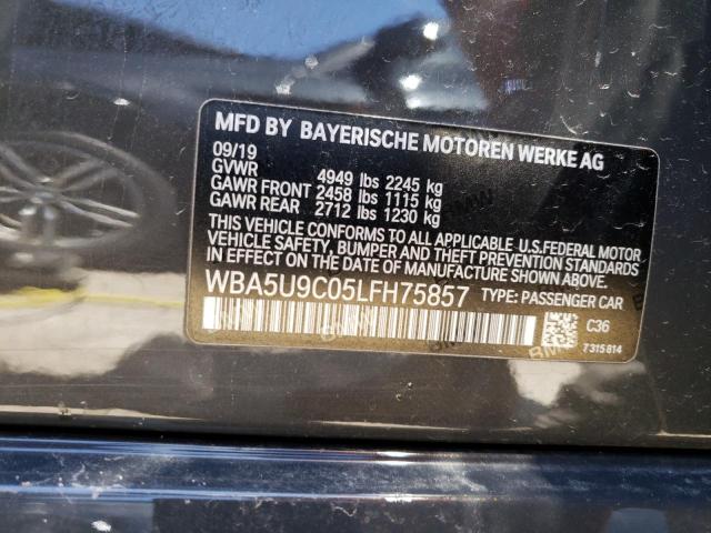 WBA5U9C05LFH75857 - 2020 BMW M340XI CHARCOAL photo 13