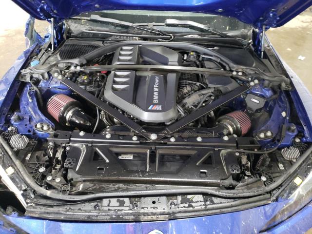 WBS43AY08NFM30584 - 2022 BMW M3 COMPETITION BLUE photo 11