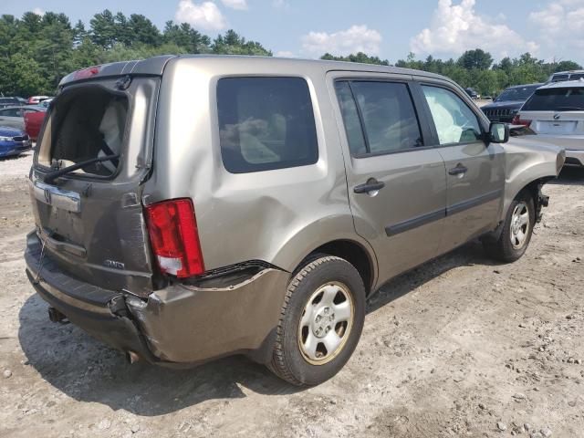 5FNYF4H21AB026236 - 2010 HONDA PILOT LX GOLD photo 3