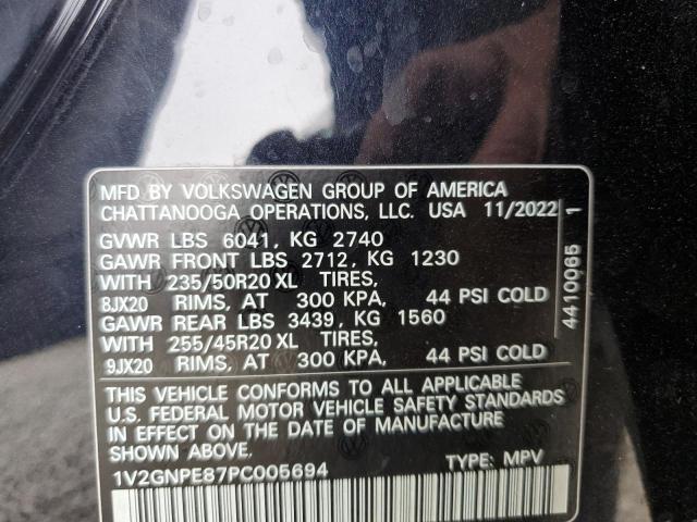 1V2GNPE87PC005694 - 2023 VOLKSWAGEN ID.4 PRO S Schwarz Foto 14