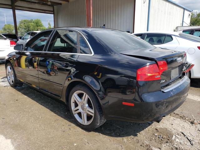 WAUAF78E08A044692 - 2008 AUDI A4 2.0T BLACK photo 2