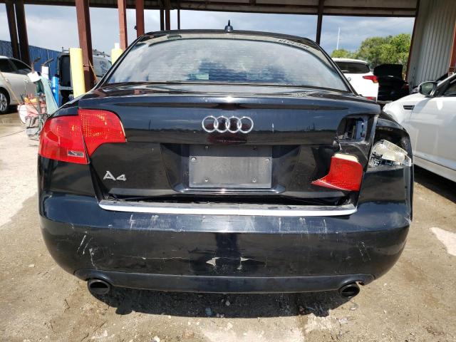 WAUAF78E08A044692 - 2008 AUDI A4 2.0T BLACK photo 6