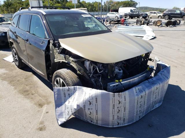 5TDGZRBH8NS170395 - 2022 TOYOTA HIGHLANDER XLE GRAY photo 1