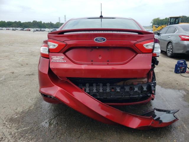 3FA6P0G71GR323823 - 2016 FORD FUSION S RED photo 6