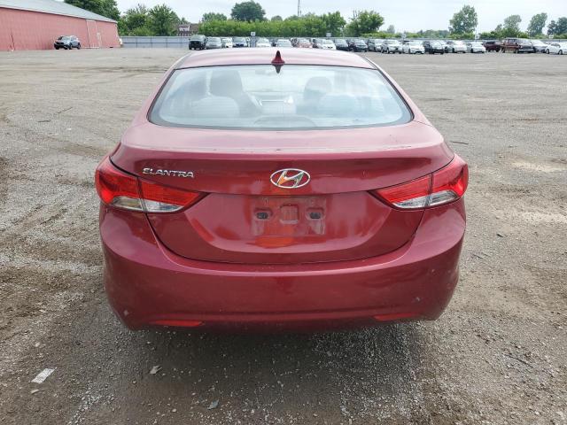 5NPDH4AE5CH094427 - 2012 HYUNDAI ELANTRA GLS RED photo 6