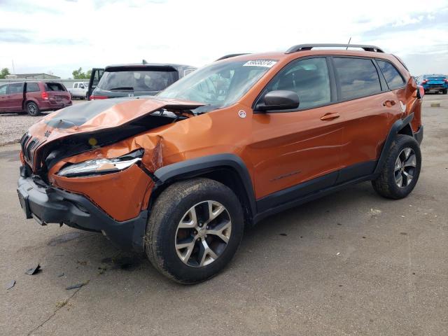 1C4PJMBS1FW521591 - 2015 JEEP CHEROKEE TRAILHAWK ORANGE photo 1