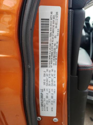 1C4PJMBS1FW521591 - 2015 JEEP CHEROKEE TRAILHAWK ORANGE photo 12