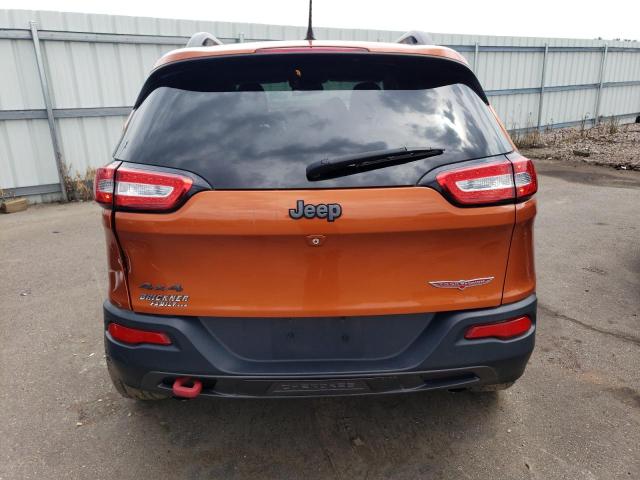 1C4PJMBS1FW521591 - 2015 JEEP CHEROKEE TRAILHAWK ORANGE photo 6