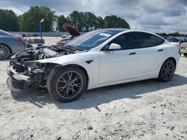 5YJSA1E52MF443953 - 2021 TESLA MODEL S WHITE photo 1