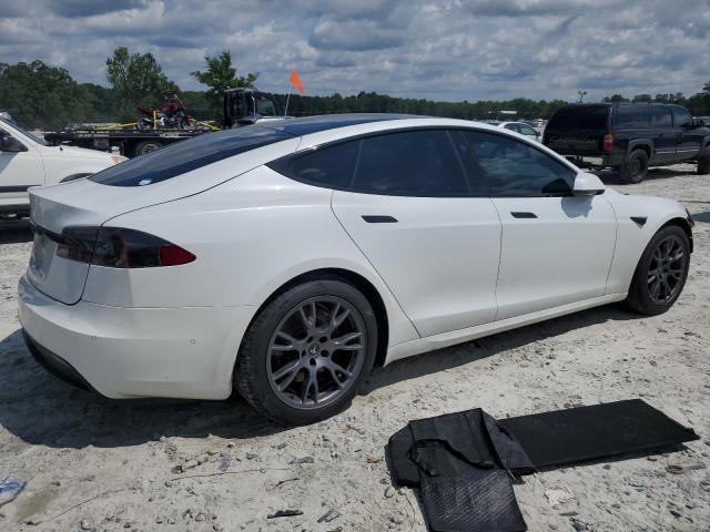 5YJSA1E52MF443953 - 2021 TESLA MODEL S WHITE photo 3