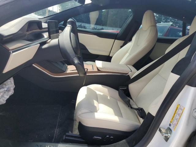 5YJSA1E52MF443953 - 2021 TESLA MODEL S WHITE photo 7
