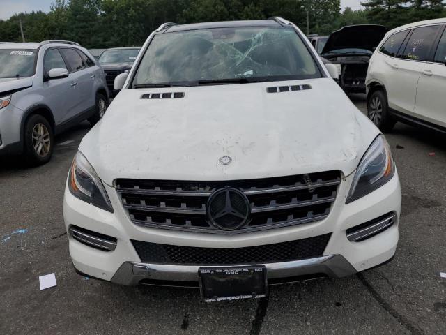 4JGDA5HB7EA365953 - 2014 MERCEDES-BENZ ML 350 4MATIC WHITE photo 5