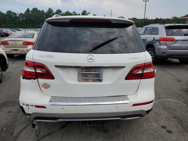 4JGDA5HB7EA365953 - 2014 MERCEDES-BENZ ML 350 4MATIC WHITE photo 6