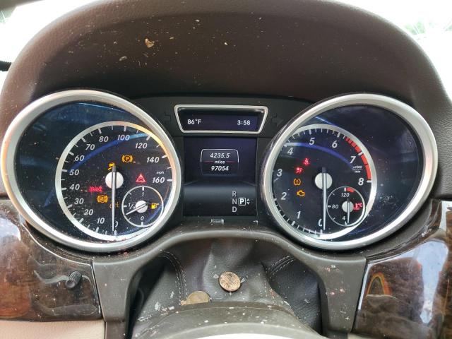 4JGDA5HB7EA365953 - 2014 MERCEDES-BENZ ML 350 4MATIC WHITE photo 9