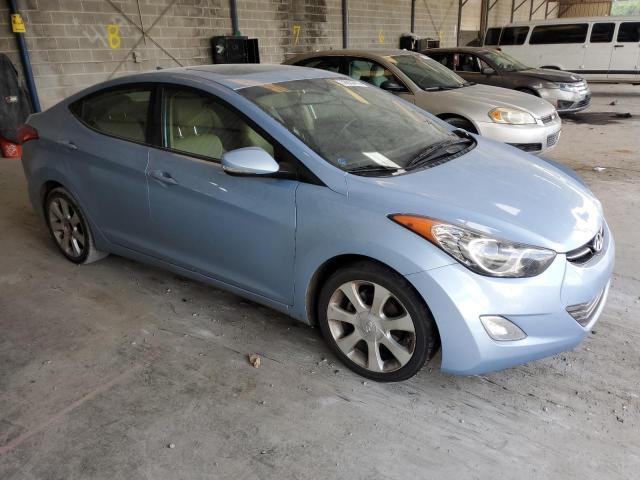 KMHDH4AE4CU252578 - 2012 HYUNDAI ELANTRA GLS BLUE photo 4