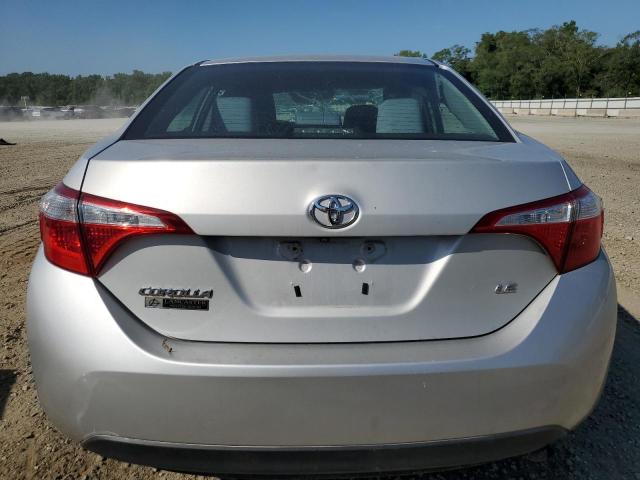 2T1BURHE1EC190129 - 2014 TOYOTA COROLLA L SILVER photo 6