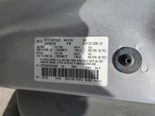 3D7MX48C96G264265 - 2006 DODGE RAM 3500 ST SILVER photo 14