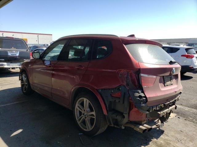 5UXWX7C5XE0E78778 - 2014 BMW X3 XDRIVE35I RED photo 2