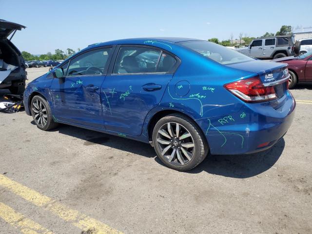 2HGFB2F98FH527697 - 2015 HONDA CIVIC EXL ლურჯი ფოტო 2